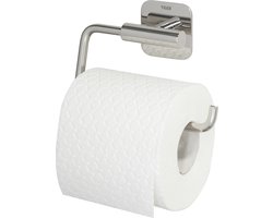 Tiger Colar - Wc rolhouder zonder klep - Zonder te boren - Toiletrolhouder zelfklevend - RVS gepolijst