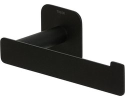 Tiger Colar - Wc rolhouder zonder klep - Zonder te boren - Toiletrolhouder zelfklevend - Zwart