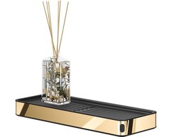 Tiger Cooper - Planchet 28 cm - Badkamerplank - Zwart / Goud gepolijst