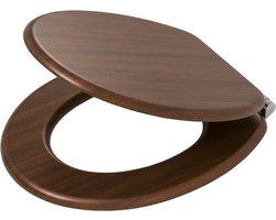 Tiger Douglas - WC bril - Soft Close - MDF / FSC - Walnoot