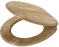 Tiger Hetta - WC bril - Soft Close - MDF / FSC - Bruin