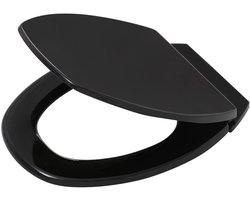 Tiger Logston - WC bril - Toiletbril - Easy Clean - MDF - FSC - Zwart