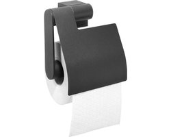 Tiger Nomad - Wc rolhouder met klep - Zwart