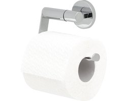 Tiger Noon - Wc rolhouder zonder klep - Toiletrolhouder - Zonder boren - Boren of lijmen - Chroom