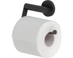 Tiger Noon - Wc rolhouder zonder klep - Toiletrolhouder - Zonder boren met TigerFix (apart verkrijgbaar) - Zwart