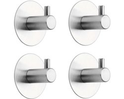 Tiger Rhino Hakenset - 4 stuks - RVS geborsteld