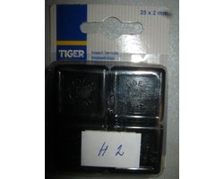 Tiger stoel-meubel insteekdoppen 4 stuks zwart 25x2mm