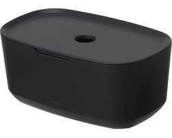 Tiger Tess - Opbergbox met deksel - Zwart / Antraciet