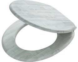Tiger Titan - WC bril - Toiletbril met deksel - Soft Close - MDF - Grijs