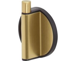 Tiger Tune - Handdoekhaak - Zonder boren - Zelfklevend 3M tape - Goud geborsteld / Zwart