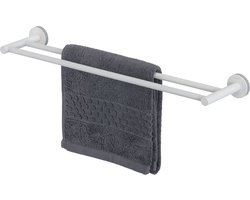 Tiger Urban - Handdoekrek dubbel 60 cm - Zonder boren - Boren of lijmen - Wit