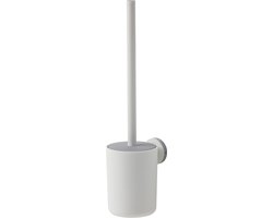 Tiger Urban - Toiletborstel met houder - WC borstel met houder hangend - Zonder boren - Wandmontage - Boren of lijmen - Wit