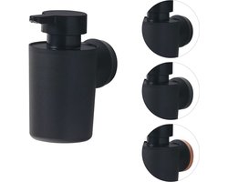 Tiger Urban - Zeepdispenser Wandmontage 180 ml - Zonder boren - Boren of lijmen - Zwart
