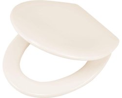 Tiger Ventura - WC bril - Toiletbril met deksel - Soft Close - Easy Clean functie - Duroplast - Beige - Pergamon