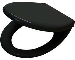 Tiger WC bril Amadora Zwart Kunststof met Softclose