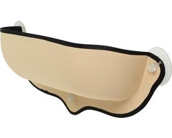 Tigerfield kattenmand voor aan het raam (kom-vorm) - Kattenhangmat - Kattenhangmand - Beige - Max. 15 kg - Incl. wasbare hoes