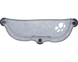 Tigerfield kattenmand voor aan het raam (kom-vorm) - Kattenhangmat - Kattenhangmand - Grijs - Max. 15 kg - Incl. wasbare hoes