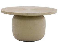 Tigran salontafel ø75,5x41,5 cm - mat zand