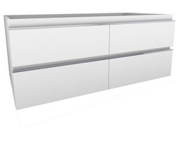 Tigris Onderkast - 120 x 46 cm. - Wit