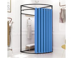 Tijdelijke Paskamer - Mobiele Kleedkamer - Privacy Creëren - Verduisterend Gordijn - 100x100 cm - Blauw