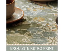 Tijdloos Elegant Tafelkleed met Vintage Bloemenmotief voor Feestelijke Aankleding en Dagelijks Gebruik