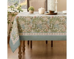 Tijdloze Elegantie Tafelkleed met Bloemenontwerp voor Diverse Gelegenheden en Decoratieve Accenten