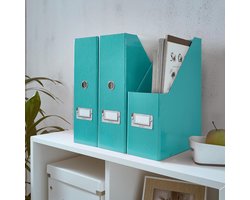 Tijdschriftencassette A4 Click And Store 60470051 IJsblauw - opbergbox voor tijdschriften lectuurbak