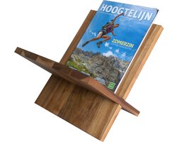 Tijdschriftenhouder Hout - NZRD35® - Lectuurbak Modern - Krantenbak - Magazinehouder - Bruin - Acaciahout