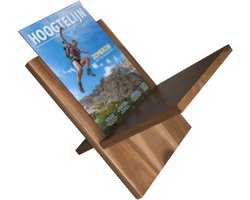 Tijdschriftenhouder Hout - NZRD35® - Lectuurbak Modern - Krantenbak - Magazinehouder - Bruin - Acaciahout - Slider
