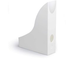Tijdschriftenhouder wit - Tijdloos design - 1 stuk