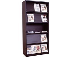 Tijdschriftenkast 195x100x42cm Antraciet
