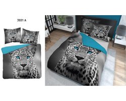 Tijger Cheetah Dekbedovertrek Tweepersoons 220x200cm Katoen Grotekussensloop 70x80
