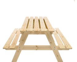 Timbela M010-1 - Kinder Picknicktafel - 90x90xH50 cm - Picknickbank - Onbehandeld