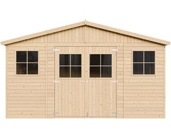Timbela M331 - Houten tuinhuis - 11,91 m² - 320x418xH246 cm - zonder vloer