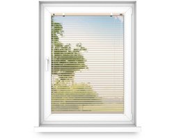 time4blinds - Binnenjaloezieën Zonder Boren - Aluminium Jaloezieën - Aluminium Rolgordijnen voor Woonkamer, Slaapkamer, Keuken, Kantoor - met Koordgeleiders - Glanzend Gold, Rechts, 1900x300