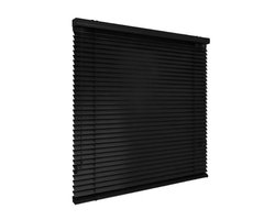 time4blinds - Jaloezieën voor Binnen - Aluminium Jaloezieën - 2300x2500mm, Bediening Rechts - met Lamellen van 50mm - Montage aan Wand of Plafond, met Boren - voor Thuis & Kantoor - Zwart