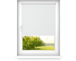time4blinds - Verduisteringsrolgordijn Zonder Boren - Verduisteringsrolgordijn, Rolgordijn Verduistering - 3 Soorten Montage, Zilveren Thermische Coating - Arctisch wit, 500x1000mm, Rechts
