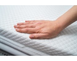 Time4Rest Selene Royal - Topmatras 90x200 cm - Visco Traagschuim Topper - NASA Memory Foam - 4 cm Dik - Drukverlagend