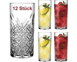 Timeless Longdrinkglas 300 ml - Set van 12 Transparante Glazen