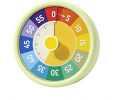 Timer -Visuele timer voor kinderen - 60 minuten afteltimer voor klaslokaal- kantoor-keuken - Pomodoro-timer - Kookkeukentimer - Stil tijdbeheer (groen - 11*5*11)
