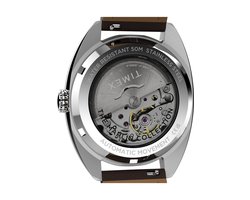 Timex Marlin Draper Automatic Mechanisch Automatisch Horloge Brown Kast: 100% Roestvrij Staal | Armband: 100% Leer 37 mm TW2Y65200AJ