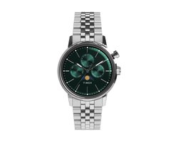 Timex Marlin® Jet Automatic 38Mm Fabric Strap Watch Quartz Chronograaf Horloge Edelstaal Kast 100%: Roestvrij Staal | Armband 100%: Stof 38 mm TW2Y06300AJ, TW2Y09900AJ
