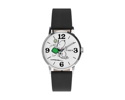 Timex Peanuts X Timex Marlin Pickleball 38Mm Leather Strap Watch Quartz Analoog Horloge Zwart Kast Gemaakt Van 100% Roestvrij Staal En Een Armband Van 100% Leer 38 TW2Y50400AJ