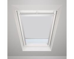 Timlux Verduisterend Rolgordijn voor KeyLITE Starlite Maat 134x98 -Wit-