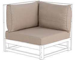 TIMOR - Tuinkussenhoezen set van 3 - Taupe - Polyester