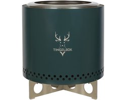 TINGELBOK® Flame™ – Smokeless Fire Pit Ø38 cm – Rookarme Vuurkorf incl. Regenhoes