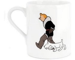 Tintin Mok - Kuifje Mok Snowy Mok - Koffie Drinken - Versterkt Porselein - 10 cm hoog - Multicolor