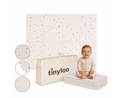 Tinyloo Speelmat Baby – Foam Kruipmat terazzo – Zachte Vloertegels – 120x180 cm – Antislip & Uitwasbaar – Kruipkleed Peuter