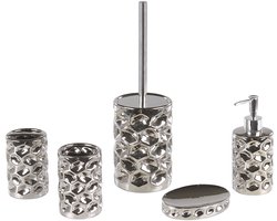 TIRUA - Badkamerset - Zilver - Keramiek