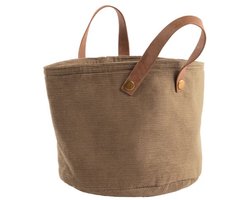 Tiseco - Broodmand VELMAR - opvouwbaar, wasbaar - Dia 18 cm - taupe